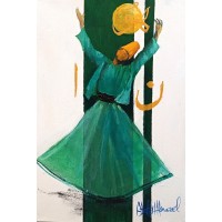 Abdul Hameed, 12 x 18 inch, Acrylic on Canvas, Figurative Painting, AC-ADHD-054